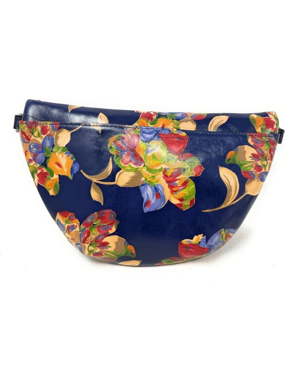 Stylish Leather Belt Bag with Floral Design, Perfect for Everyday Use